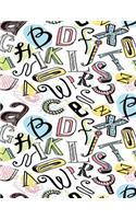 Lined Notebook For Kids - Alphabet