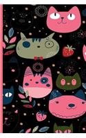 Crazy Cat Lady Notebook: Journal Drawing Book - Blank Diary Composition with Kitten Images - For Adults Kids Teens