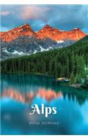 Alps: Journal book, 6 x 9 inch lined pages