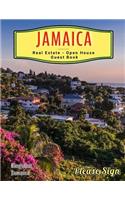 Jamaica Real Estate Open House Guest Book: Spaces for Guests
