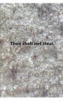 Religious Journal 7th Commandment Traditional Stone: (notebook, Diary, Blank Book)