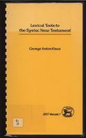 Lexical Tools to the Syriac New Testament