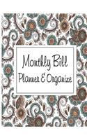 Monthly Bill Planner & Organizer: Bill Paying Organizer, Monthly Bill Planner, Budget Planner One Years Best of Budget Planning