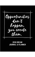 2018 Dream Journal And Planner, 