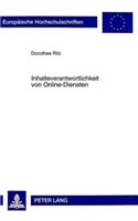 Inhalteverantwortlichkeit Von Online-Diensten