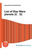 List of Star Wars Planets (C D): (English)