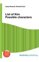 List of Kim Possible Characters: (English)