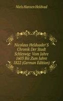 Nicolaus Helduader'S Chronik Der Stadt Schleswig: Vom Jahre 1603 Bis Zum Jahre 1822 (German Edition)