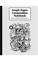 Graph Paper Composition Notebook Quad Rule 5x5 Grid Paper - 150 Sheets (Large, 8.5 x 11")