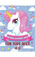 Unicorn Coloring Book For Kids Ages 4-8