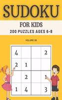 Sudoku For Kids 200 Puzzles Ages 6-8 Volume 38
