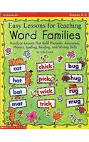 Easy Lessons for Teaching Word Families