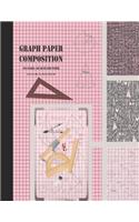Graph Paper Composition: Grid Paper Notebook, Squared Graphing Paper * Blank Quad Ruled * Large (8.5 x 11) * Pink