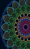 Floral Mandala Abstract Notebook Journal 8.5X11 Lined 120 Pages