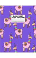 Blank Sheet Music Notebook