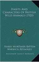 Habits And Characters Of British Wild Animals (1920)