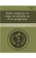 Static Analysis of Class Invariants in Java Programs
