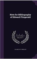 Note for Bibliography of Edward Fitzgerald