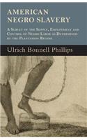 American Negro Slavery - A Survey Of The Supply, Employment And Control Of Negro Labor As Determined By The Plantation Regime
