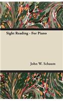 Sight Reading - For Piano