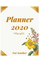 Planner 2020 for teacher: Jan 1, 2020 to Dec 31, 2020: Weekly & Monthly Planner + Calendar Views (2020 Pretty Simple Planners)