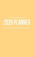 Daily & Hourly 2020 Planner: Yellow Hourly Appointment Diary Agenda Organizer for Work with Notes & To Do List (1 Jan / 31 Dec - 8.5x11")