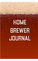 Home Brewer Journal: Home Beer Brewing Recipe and Logbook