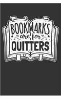2020 Week To View Dated Planner Diary: 6x9 Inches Paperback Bookmarks Are For Quitters Avid Reader