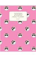 2020 Weekly Planner Ferret: Dated With To Do Notes And Inspirational Quotes - Pink Ferrets