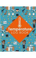 Temperature Log Book: Food Temperature Log, Room Temperature Log, Fridge Temperature Log Book, Temperature Monitoring Sheet, Cute Police Cover