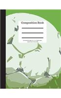 Composition Book 100 Sheet/200 Pages 8.5 X 11 In.-Wide Ruled-Sports Soccer Ball