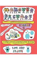 Kindergarten Homework Sheets (Cut and paste Monster Factory - Volume 2)