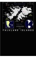 A Modern Day Color Map of the Falkland Islands Journal: Take Notes, Write Down Memories in this 150 Page Lined Journal