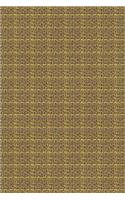 Gold Notebook 6 x 9 150 lined pages glossy softcover