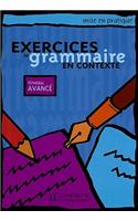 Exercices de Grammaire En Contexte, Niveau Avance