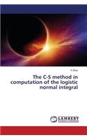 The C-S method in computation of the logistic normal integral