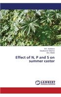 Effect of N, P and S on summer castor