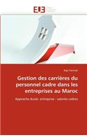 Gestion Des Carrières Du Personnel Cadre Dans Les Entreprises Au Maroc