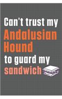 Can't trust my Andalusian Hound to guard my sandwich: For Andalusian Hound Dog Breed Fans