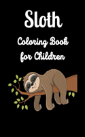 Sloth Coloring Book for Children