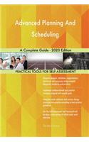 Advanced Planning And Scheduling A Complete Guide - 2020 Edition