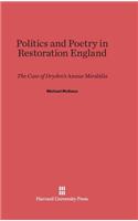 Politics and Poetry in Restoration England