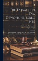 Tatsachen Des Gewohnheitsrechts