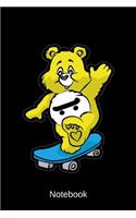 Notebook: Skateboard Teddy Bear