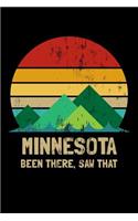 Minnesota Been There Saw That: Vintage Minnesota State USA Souvenir Lined Notebook Journal