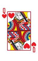 Queen of Hearts Lined Notebook