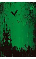Horror Friedhof Notizbuch - grüne Variante