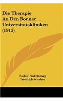 Therapie An Den Bonner Universitatskliniken (1913)