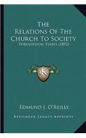 Relations of the Church to Society