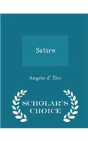 Satire - Scholar's Choice Edition